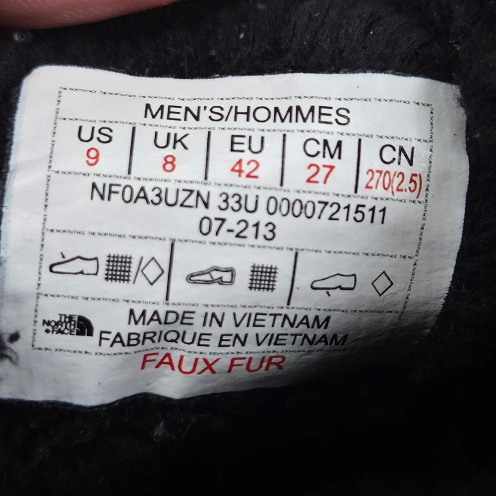 The North Face Thermoball Traction Mule V  Slipper Mens 9 Army Camo Grip Sole